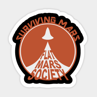 flat mars society Sticker
